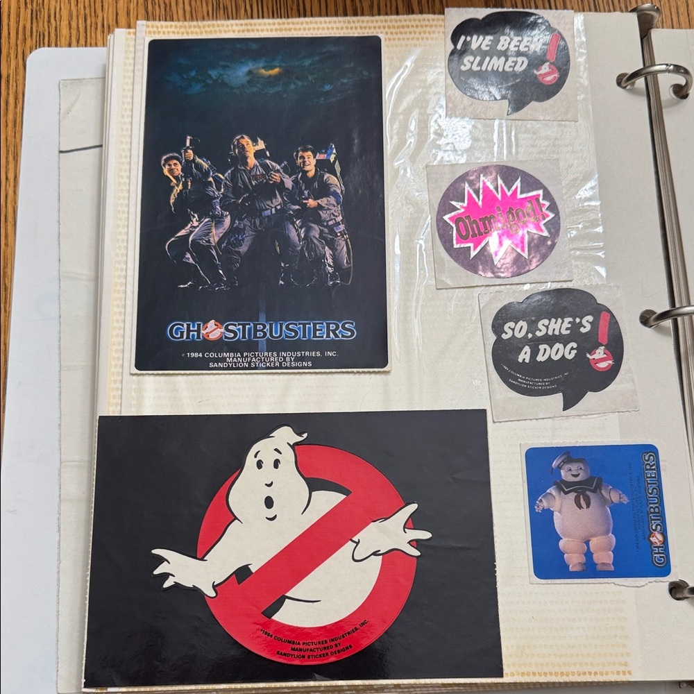 Vintage Ghostbusters Sticker Collection